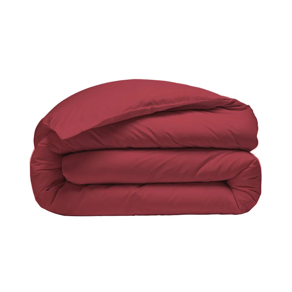 Housse de couette en percale coton Cardinal 140x200 cm SOFT PERCALE>Sensei Maison New