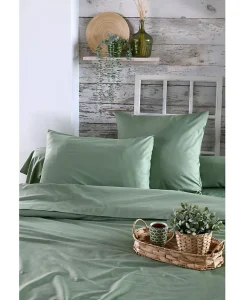 Housse de couette en percale de coton uni Elysée>Eden Sale