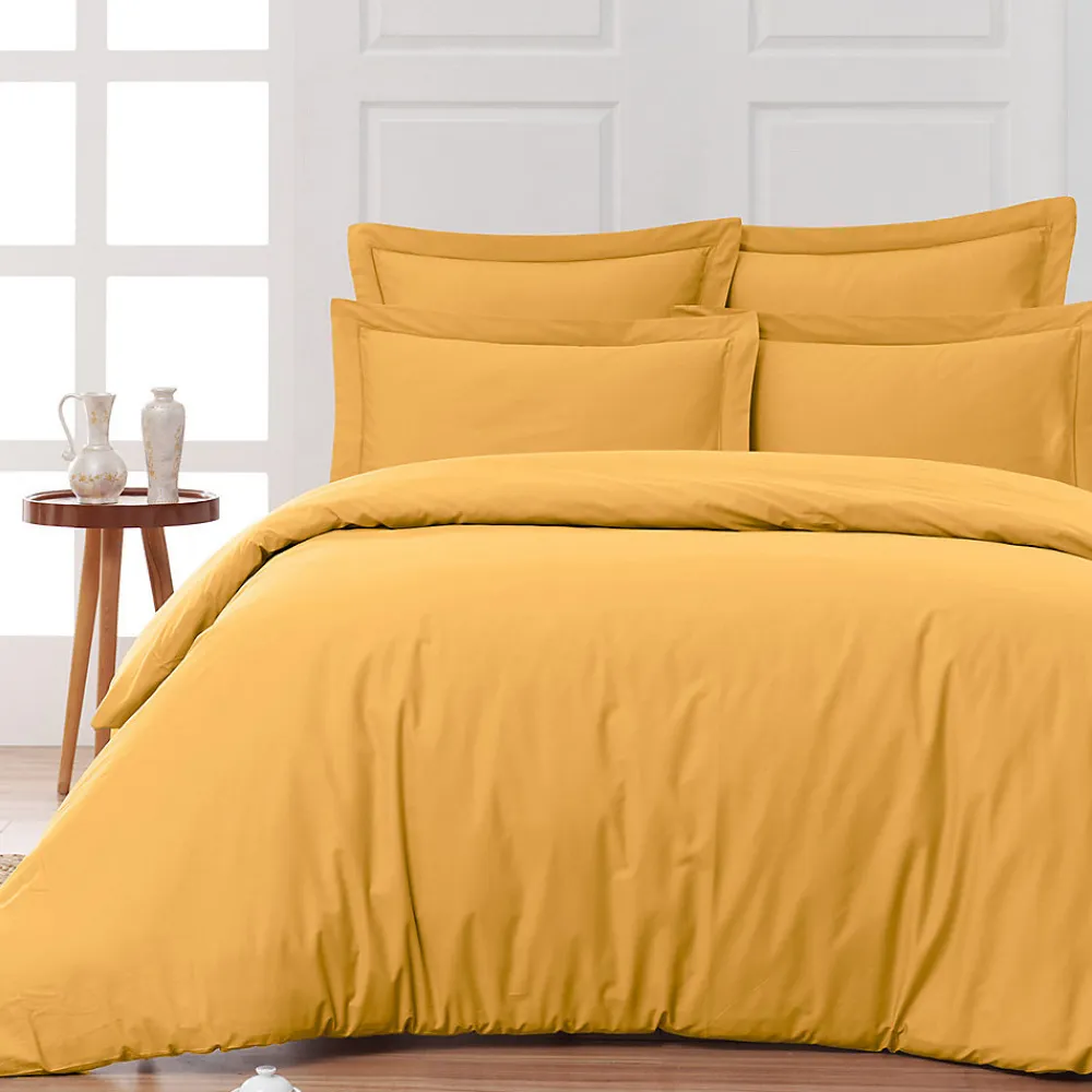 Housse de couette en percale coton Caramel 240x220 cm SOFT PERCALE>Sensei Maison Best