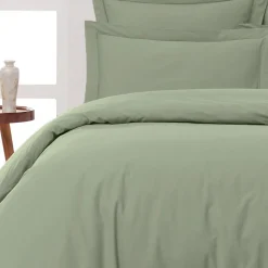 Housse de couette en percale coton Sauge 140x200 cm SOFT PERCALE>Sensei Maison Best