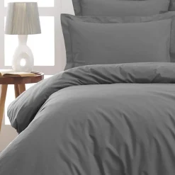 Housse de couette en percale coton Galet 140x200 cm SOFT PERCALE>Sensei Maison Hot