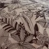 Tradilinge Housse de couette en percale aux impressions noires (240x220 cm - Beige)* Housse De Couette