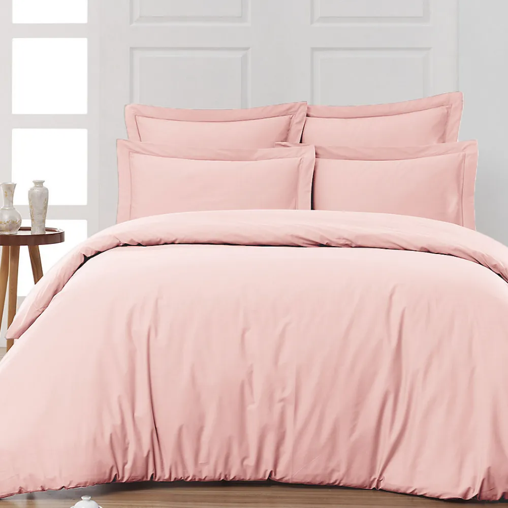 Housse de couette en percale coton Poudre 140x200 cm SOFT PERCALE>Sensei Maison New