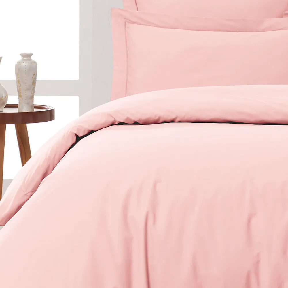 Housse de couette en percale coton Poudre 140x200 cm SOFT PERCALE>Sensei Maison New