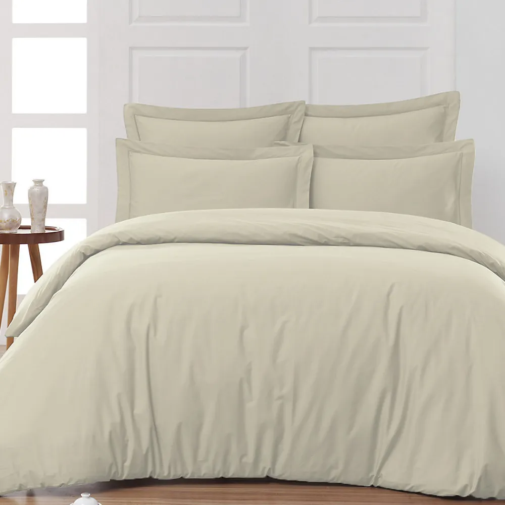 Housse de couette en percale coton Ficelle 140x200 cm SOFT PERCALE>Sensei Maison Sale