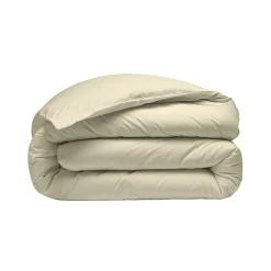 Housse de couette en percale coton Ficelle 140x200 cm SOFT PERCALE><noscript><img width=