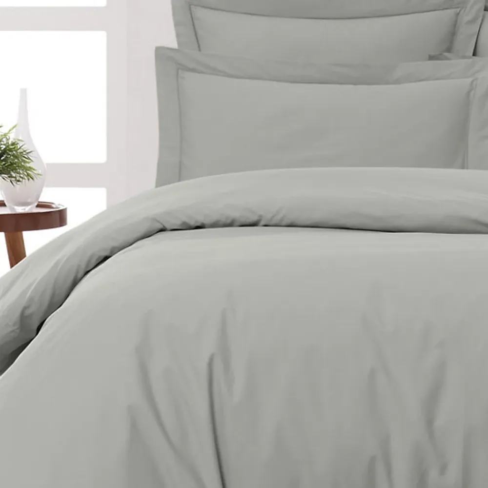 Sensei Maison Housse de couette en percale coton Gris Perle 260x240 cm SOFT PERCALE* Housse De Couette