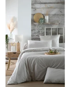 Eden Housse de couette en percale de coton uni Elysée* Housse De Couette
