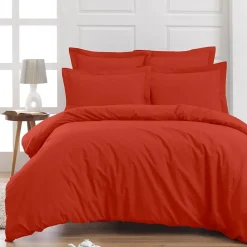 Sensei Maison Housse de couette en percale coton Terracota 140x200 cm SOFT PERCALE* Housse De Couette