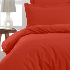 Sensei Maison Housse de couette en percale coton Terracota 140x200 cm SOFT PERCALE* Housse De Couette