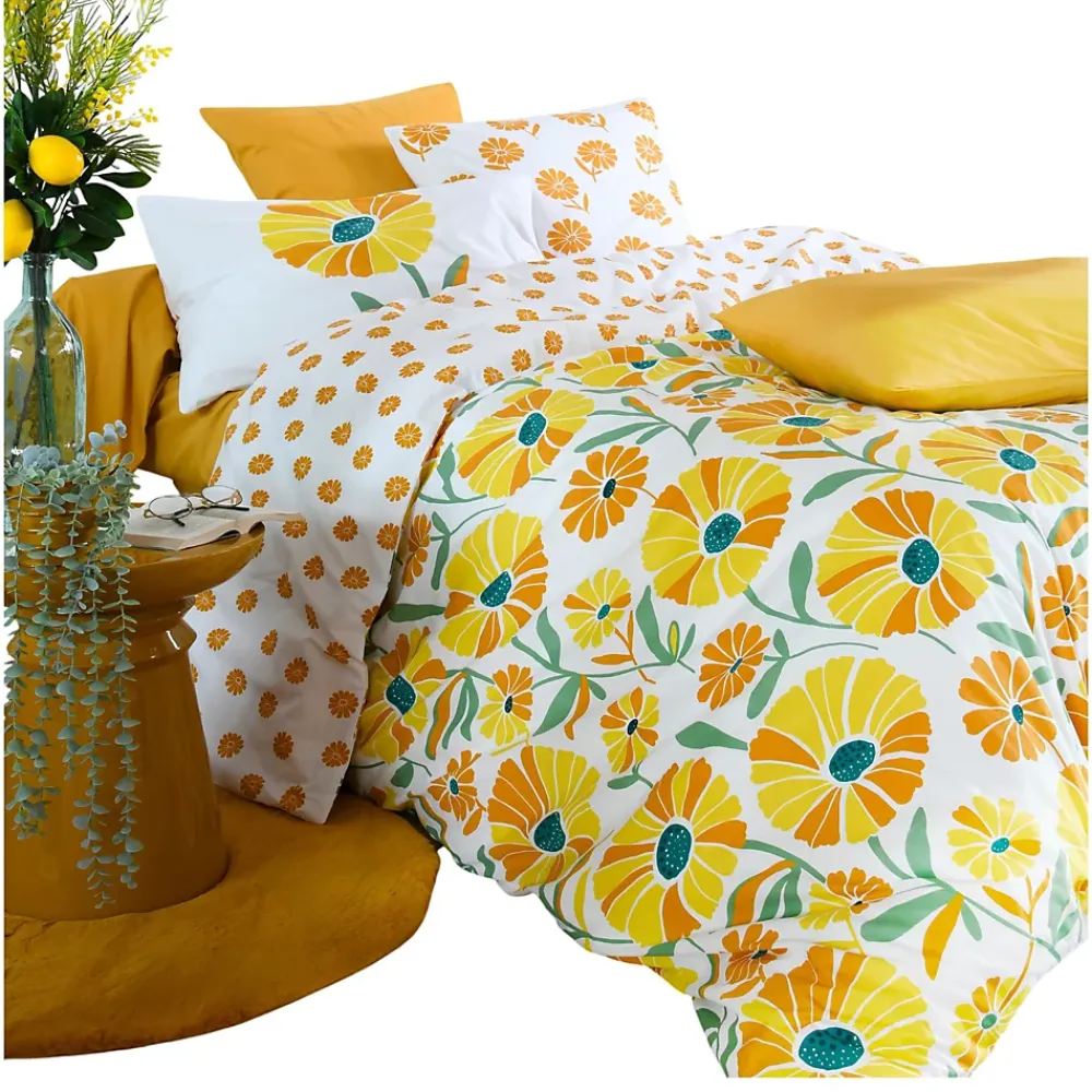 Eden Housse de couette en percale de coton motif floral* Housse De Couette