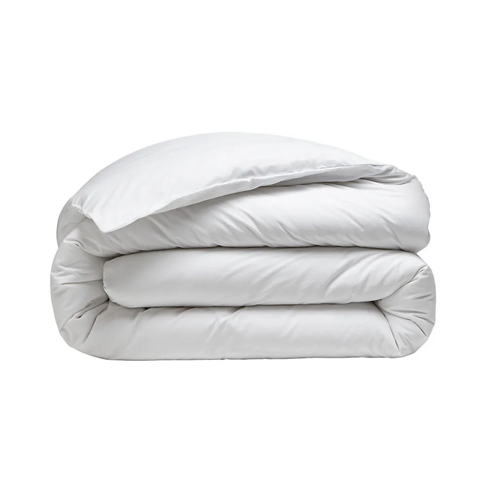 Housse de couette en percale coton Blanc 200x200 cm SOFT PERCALE>Sensei Maison Sale