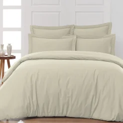 Housse de couette en percale coton Ficelle 260x240 cm SOFT PERCALE>Sensei Maison Hot
