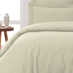 Housse de couette en percale coton Ficelle 260x240 cm SOFT PERCALE>Sensei Maison Hot