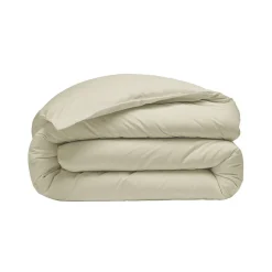 Housse de couette en percale coton Ficelle 260x240 cm SOFT PERCALE><noscript><img width=