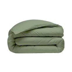 Housse de couette en percale coton Sauge 200x200 cm SOFT PERCALE><noscript><img width=