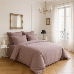 Eden Housse de couette en satin de coton Uni* Parure De Lit