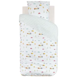 Atmosphera Créateur D'Intérieur Housse de couette enfant 140x200 VOITURES + taie coton 57 fils* Housse De Couette