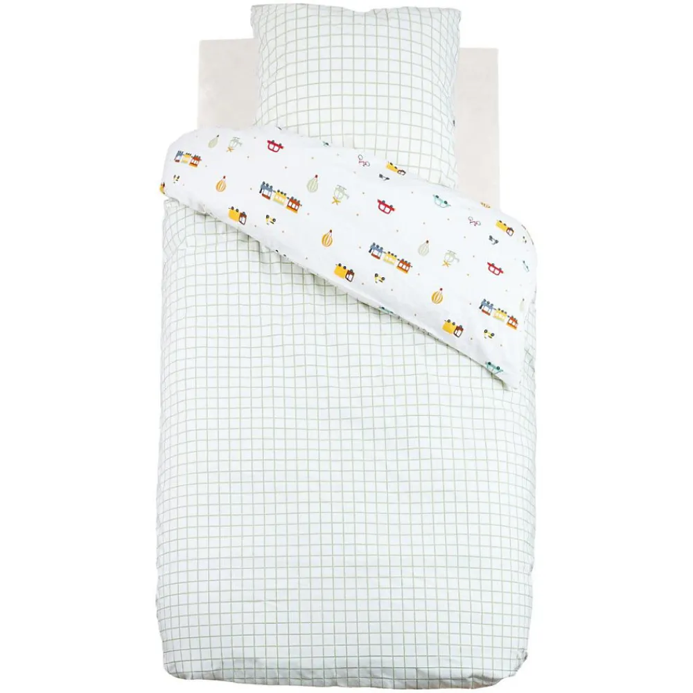 Atmosphera Créateur D'Intérieur Housse de couette enfant 140x200 VOITURES + taie coton 57 fils* Housse De Couette