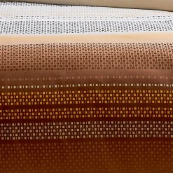 Housse de couette esprit géométrique en coton (240x220 cm - Cuivre)><noscript><img width=