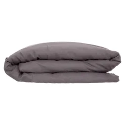 Housse de couette Linah - gris - lin lavé 240x220 cm - Atmosphera>Atmosphera Créateur D'Intérieur Outlet