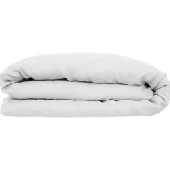Housse de couette Linah - blanc - lin lavé 260x240 cm - Atmosphera>Atmosphera Créateur D'Intérieur Discount