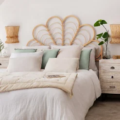 Housse de couette Linah - blanc - lin lavé 260x240 cm - Atmosphera><noscript><img width=