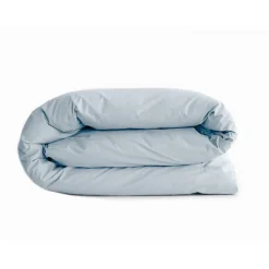 Vent Du Sud Housse de couette "Manoir" percale pur coton peigné longues fibres 80 fils/cm² - Glacier - Housse de couette 240 x 220* Housse De Couette