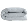 Vent Du Sud Housse de couette "Manoir" percale pur coton peigné longues fibres 80 fils/cm² - Neige - Housse de couette 260 x 240 c* Housse De Couette