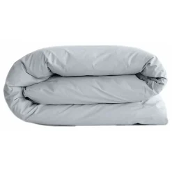 Vent Du Sud Housse de couette "Manoir" percale pur coton peigné longues fibres 80 fils/cm² - Neige - Housse de couette 260 x 240 c* Housse De Couette