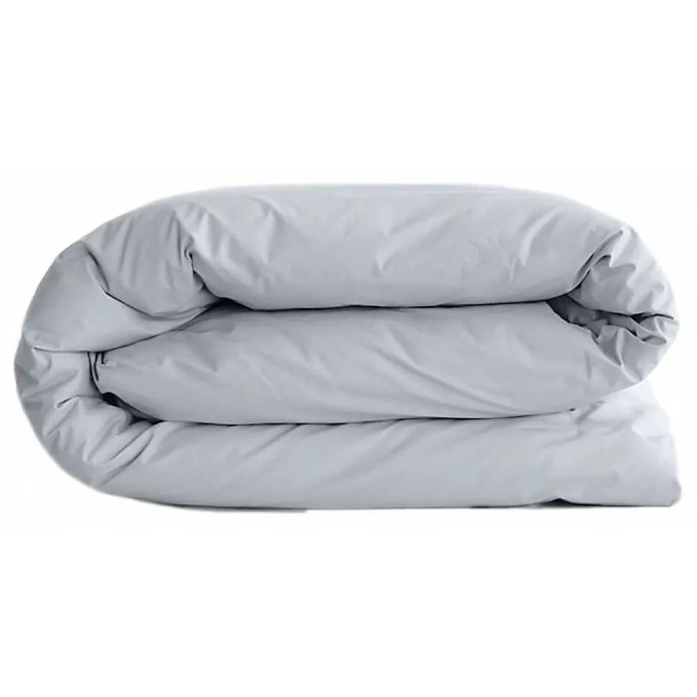 Vent Du Sud Housse de couette "Manoir" percale pur coton peigné longues fibres 80 fils/cm² - Neige - Housse de couette 260 x 240 c* Housse De Couette