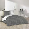 Housse de couette microfibre 220x240 Elton + 2 taies>Douceur D'Intérieur Sale