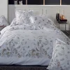 Tradilinge Housse de couette plumes à imprimés plumes (260x240 cm - Blanc)* Housse De Couette