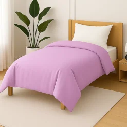 Mortreux Housse de couette Polycoton Lilas - 1 personne 140 x 200 - 488-10* Housse De Couette