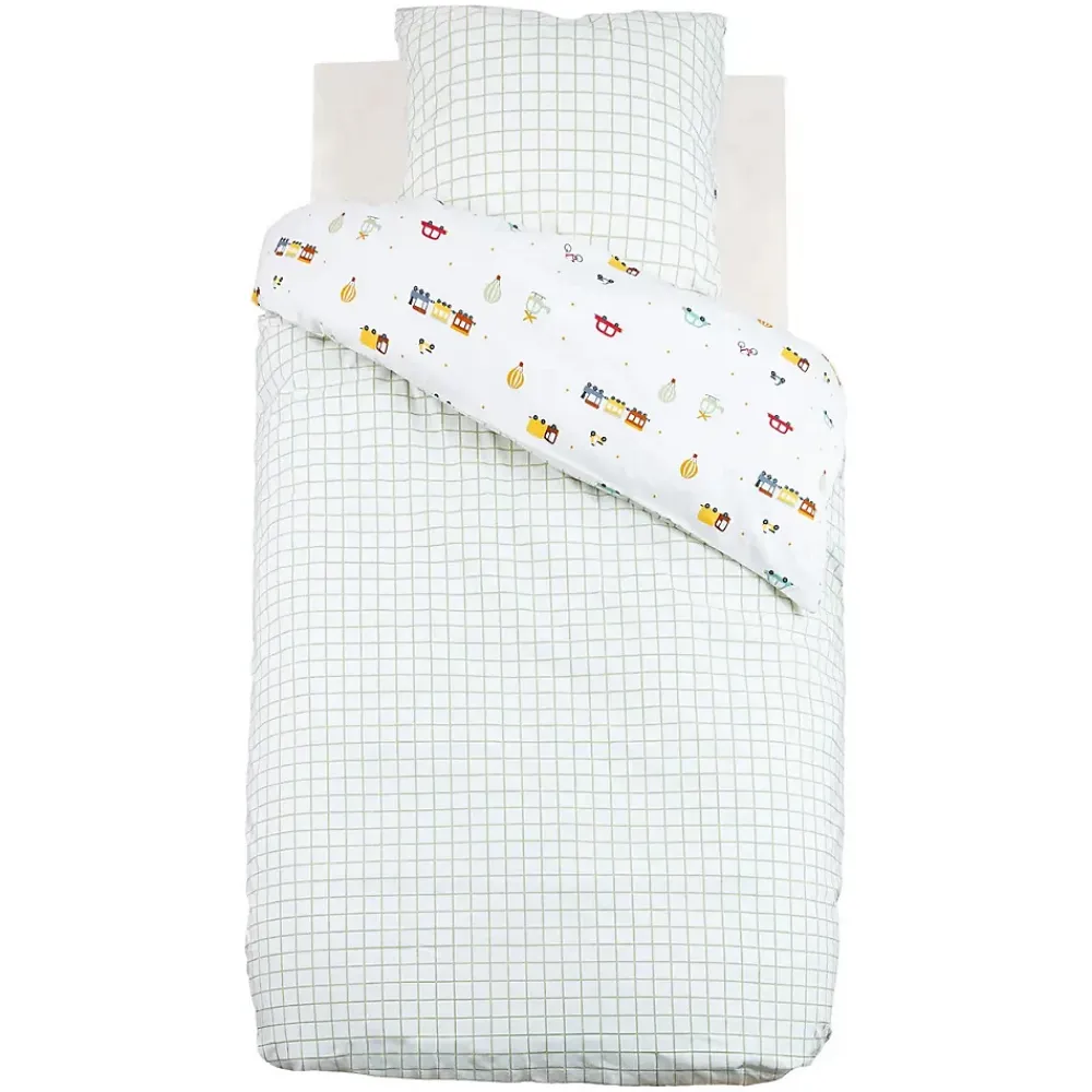 Eden Housse de couette reversible + 1 taie Petites voitures* Parure De Lit