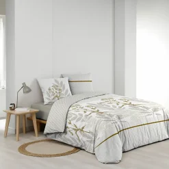 Douceur D'Intérieur Housse de couette réversible 240 x 220 cm + 2 taies Coton 57 fils RAONI* Housse De Couette