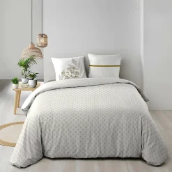 Douceur D'Intérieur Housse de couette réversible 240 x 220 cm + 2 taies Coton 57 fils RAONI* Housse De Couette