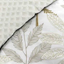 Douceur D'Intérieur Housse de couette réversible 240 x 220 cm + 2 taies Coton 57 fils RAONI* Housse De Couette