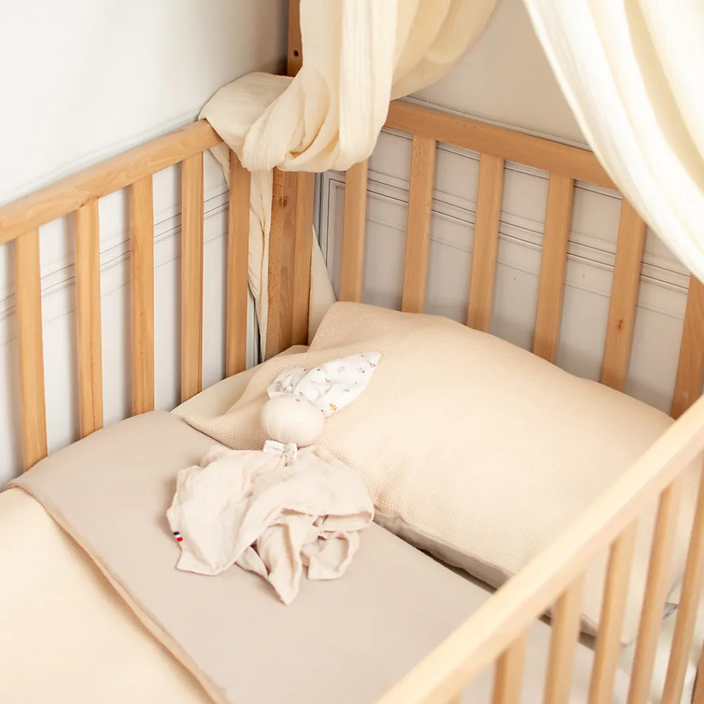 Housse de couette réversible gaze de coton & nid d'abeille>Sevira Kids Hot