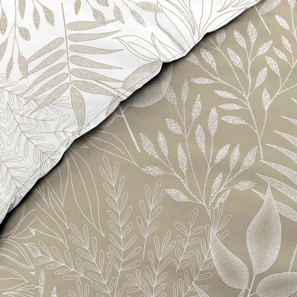 Housse de couette réversible 260 x 240 cm coton 57 fils Cassia>Douceur D'Intérieur