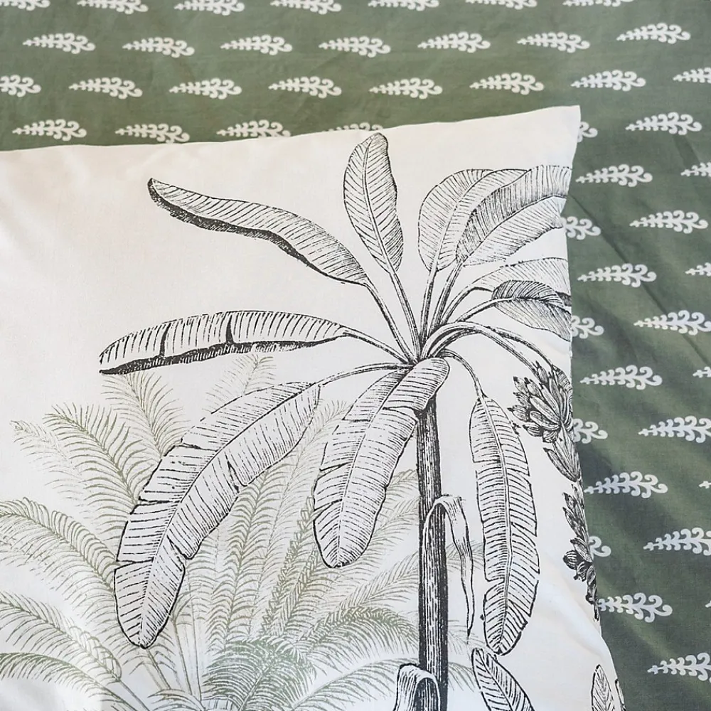Cote Deco Housse de couette réversible 240x220 SOLI + 2 taies 100% coton adouci 57 fils/cm2* Housse De Couette