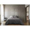 Housse de couette "Salomé" Viscose de bambou 120 fils/cm² - Salomé Granit - Housse de couette 260 x 240 cm>L'Effet Papillon Best