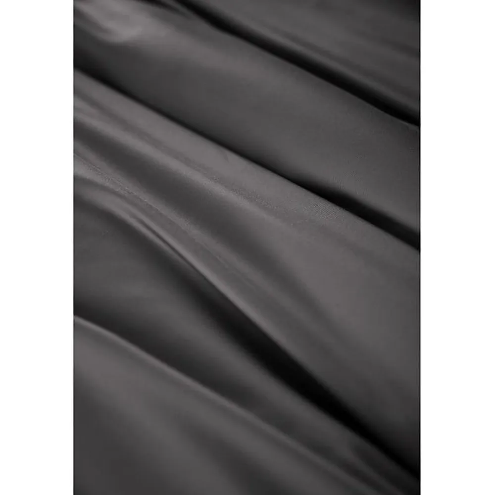 Housse de couette "Salomé" Viscose de bambou 120 fils/cm² - Salomé Granit - Housse de couette 260 x 240 cm>L'Effet Papillon Best