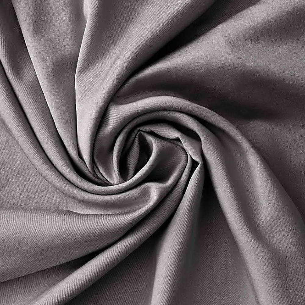 Housse de couette "Salomé" Viscose de bambou 120 fils/cm² - Salomé Granit - Housse de couette 260 x 240 cm>L'Effet Papillon Best
