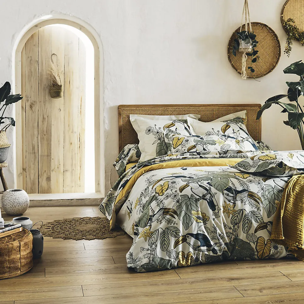 Tradilinge Housse de couette Toco (240x220 cm - Kaki)* Housse De Couette