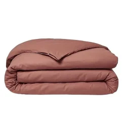Todays Tools Housse de couette TODAY Essential - 220 x 240 cm - 2 personnes - 100% Coton uni - Terracotta* Housse De Couette