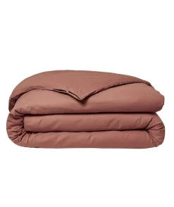 Todays Tools Housse de couette TODAY Essential - 240 x 260 cm - 2 personnes - 100% Coton uni - Terracotta* Housse De Couette