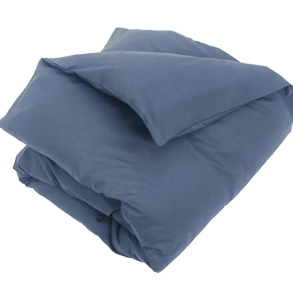 Linnea Housse de couette uni 260x240 cm coton ALTO bleu Jean* Housse De Couette