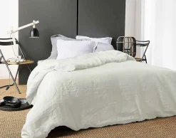 Housse de Couette Unie en Lin (240x220 cm - Ivoire)>Linder Outlet