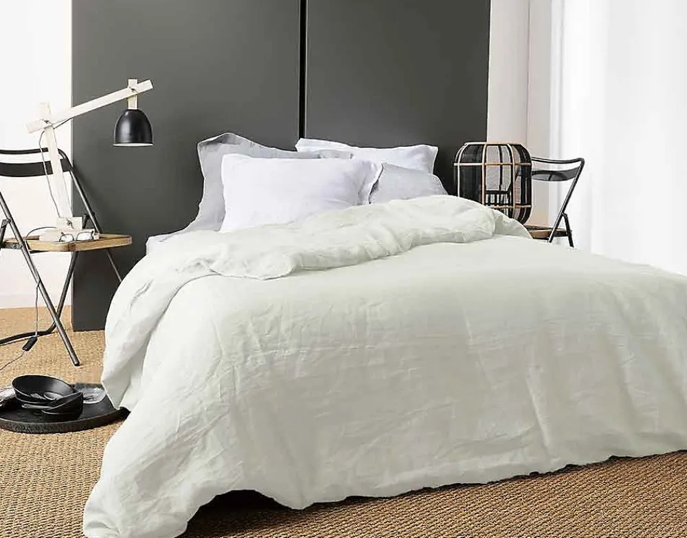 Housse de Couette Unie en Lin (240x220 cm - Ivoire)>Linder Outlet